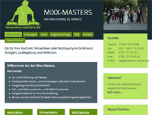 Tablet Screenshot of mixx-masters.de